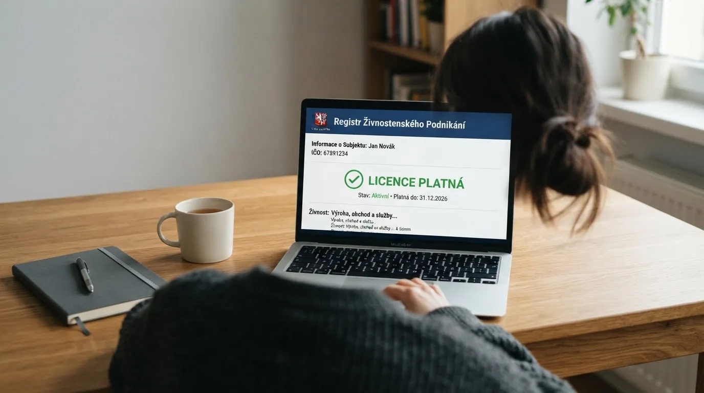 Úřední dokument s logem Ministerstva financí ČR a bezpečnostními prvky na obrazovce notebooku vedle loga online casina