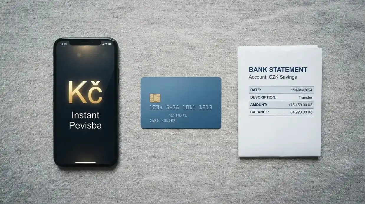 Srovnání platebních karet, mobilu a obrazovky internetového bankovnictví jako cest k výběru výhry